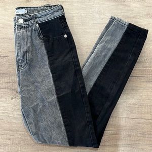 Two-toned Black and Gray Adika Jeans Size XS
